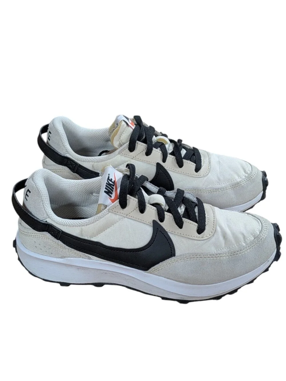 Nike Waffle Debut Sneakers Sandrift Black Womens Size 8
